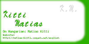 kitti matias business card